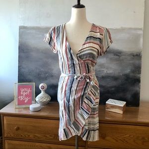 NWT free people wrap mini dress